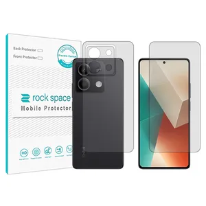 Rockspace transparent screen protector HyGEL model suitable for Xiaomi Redmi Note 13 mobile phone with back protector