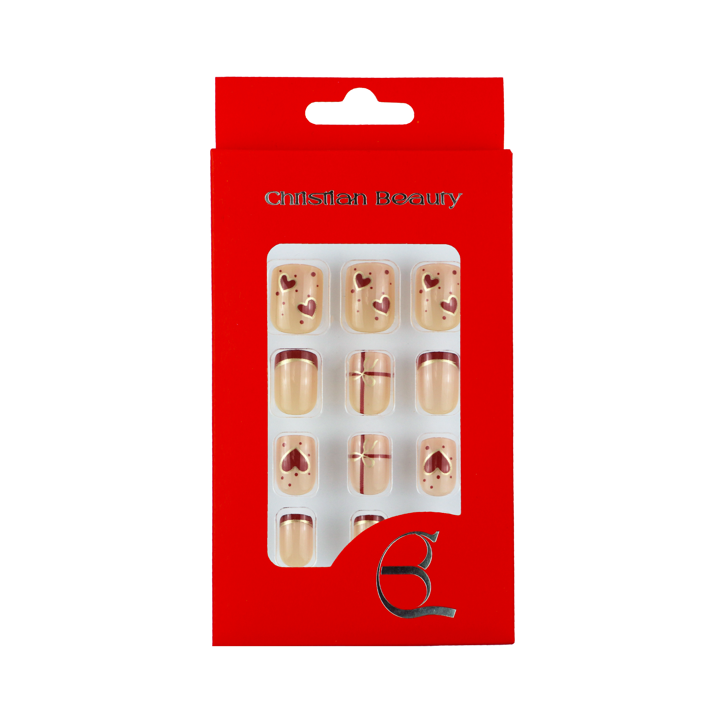 ناخن مصنوعی کریستین بیوتی کد NB98 بسته 12 عددی