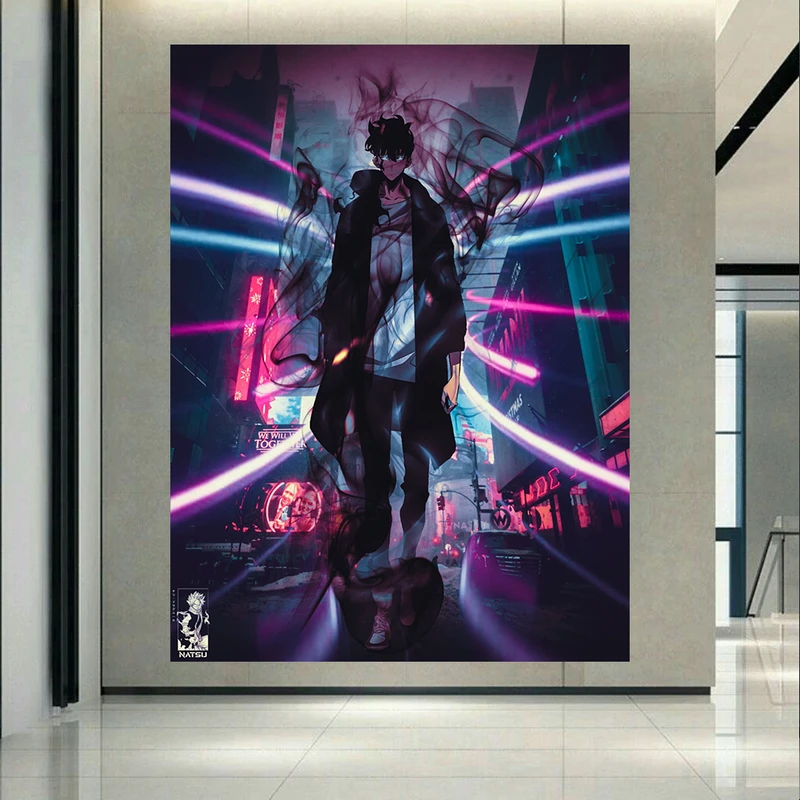 پوستر طرح انیمه مدل solo leveling کد AR304995