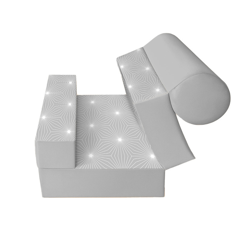 مبل تختخواب شو یک نفره نوپه هوم مدل پترن هندسی P1024