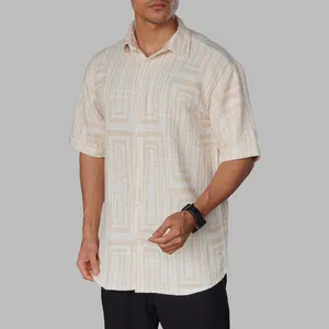 پیراهن آستین کوتاه یقه برگردان مردانه مدل 1160-007