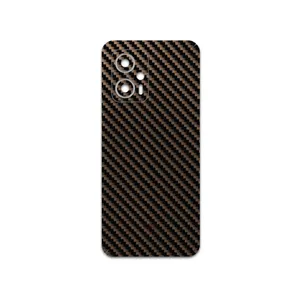 MAHOOT Glossy-Brown-Fiber Cover Sticker for Xiaomi Poco X4 GT