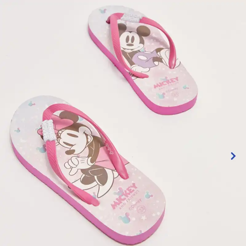 دمپایی لاانگشتی زنانه ال سی وایکیکی مدل میکی و مینی استپ دار