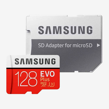 کارت حافظه MicroSdxc مدل Evo Plus کلاس 10 استاندارد UHS-I u3 سرعت 100Mbps ظرفیت 128 گیگابایت به همراه آداپتور Sd