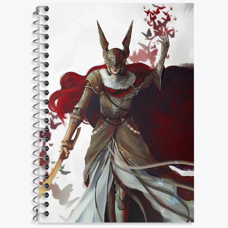 دفتر زبان 50 برگ خندالو مدل سه خط طرح بازی الدن رینگ (Elden Ring) کد 31256