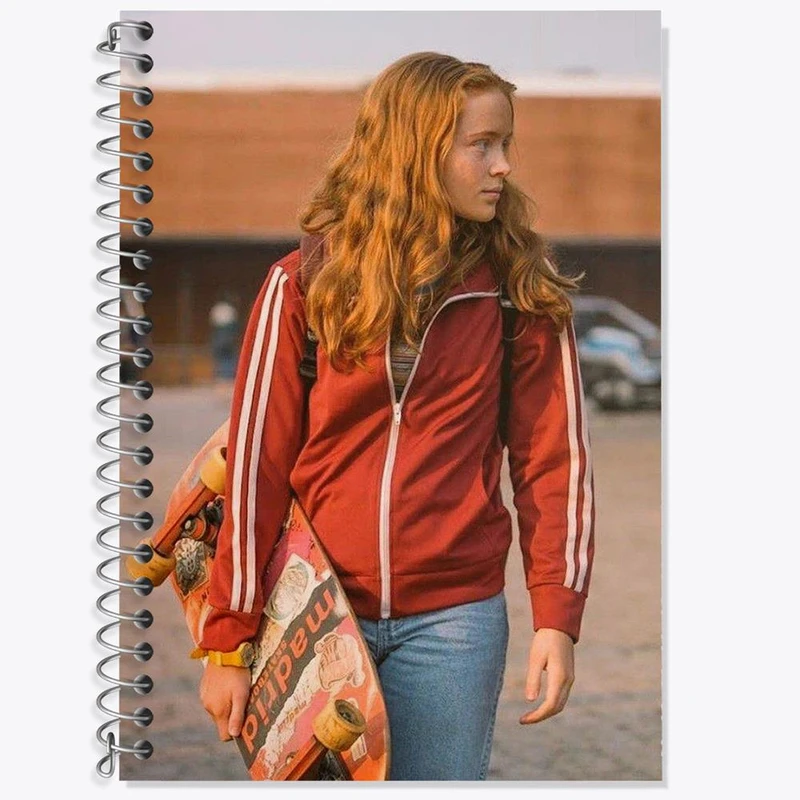 دفتر زبان 50 برگ خندالو مدل دو خط طرح مکس سریال استرنجر تینگز Stranger Things کد 19307