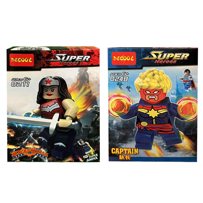 ساختنی دکول مدل قهرمان ها کد 0211 -0248 بسته 2 عددی