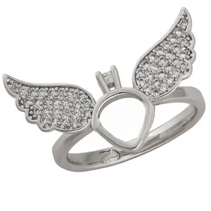 انگشتر زنانه طرح بال کد A101