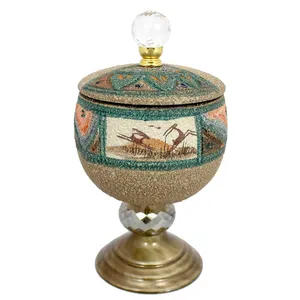 شکلات خوری سرامیکی دست نگار مدل دو گوزن کد ali-02