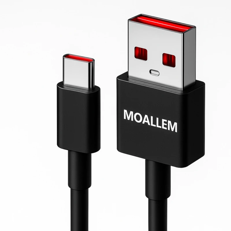 کابل تبدیل USB به Usb-c معلم نوین مدل Note10pro طول 1 متر