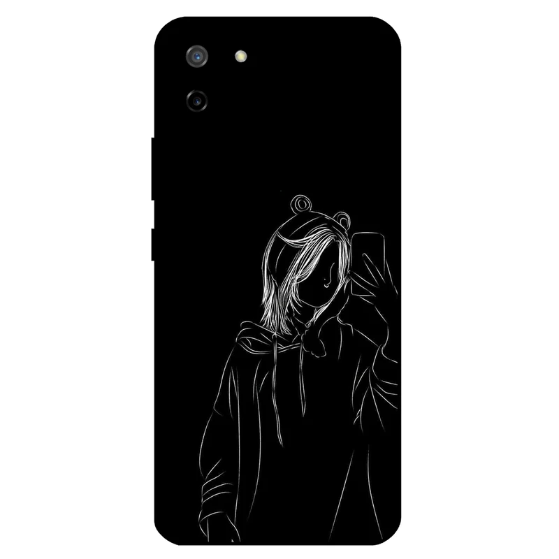 کاور مگافون طرح دخترانه مدل 1841 مناسب برای گوشی موبایل ریلمی C11 2020