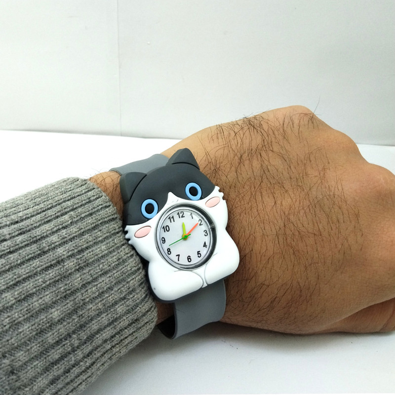 ساعت مچی عقربه ای بچگانه مدل گربه ملوس کد 2