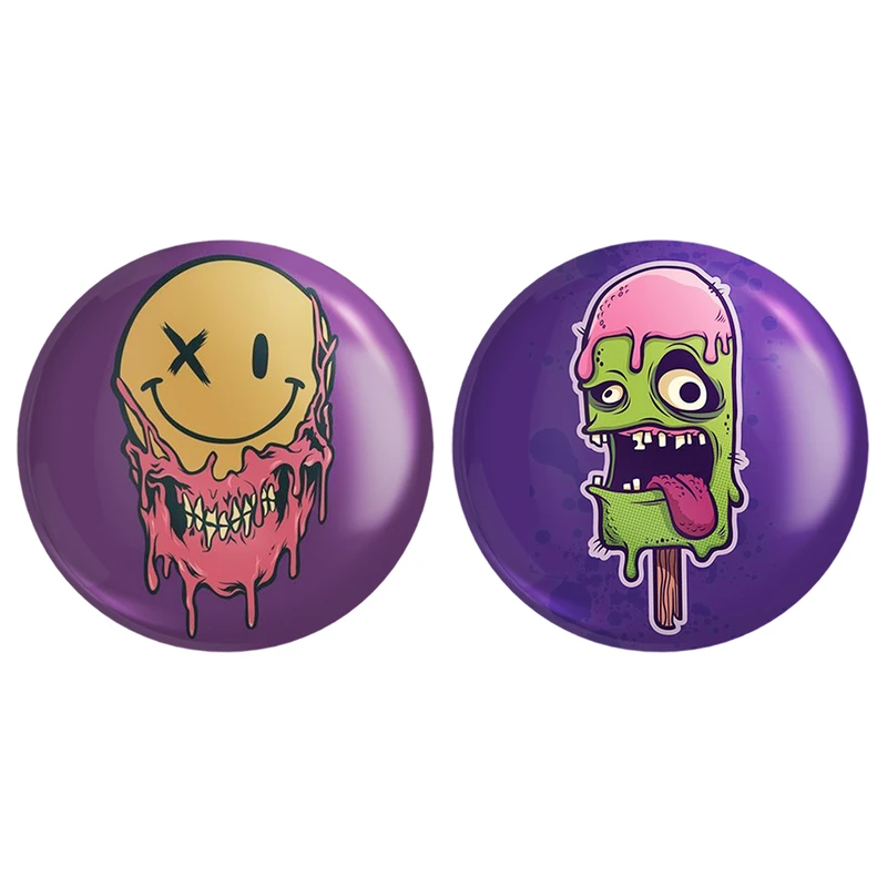 مگنت خندالو طرح ایموجی و بستنی کد 15121514 مجموعه 2 عددی