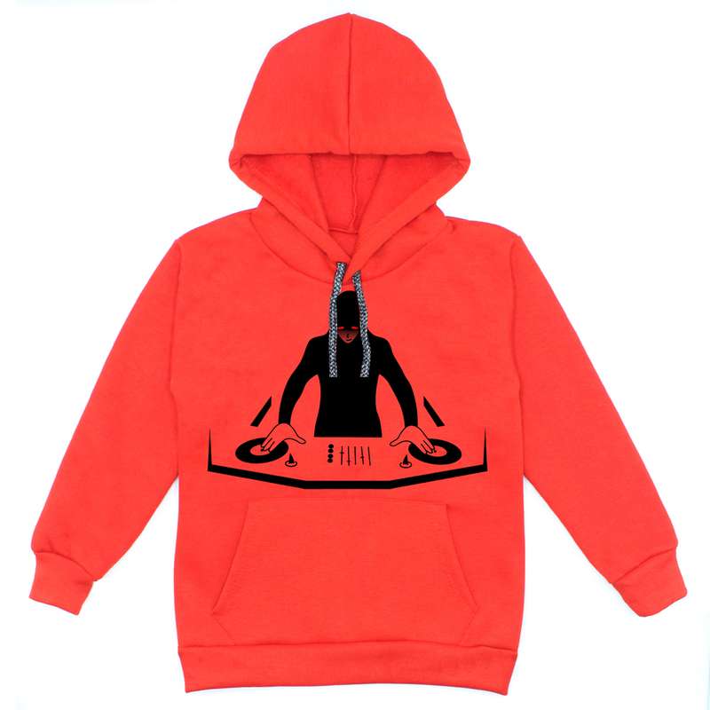 هودی پسرانه مدل دیجی A85 رنگ قرمز