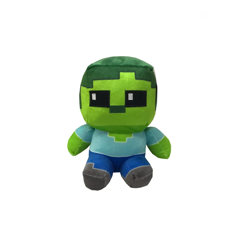 عروسک مدل زامبی نشسته ماینکرافت ارتفاع 25 سانتی متر
