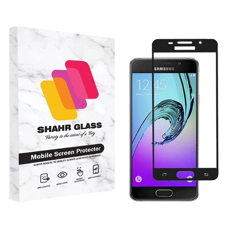  محافظ صفحه نمایش شهر گلس مدل FUL مناسب برای گوشی موبایل سامسونگ Galaxy A3 2016