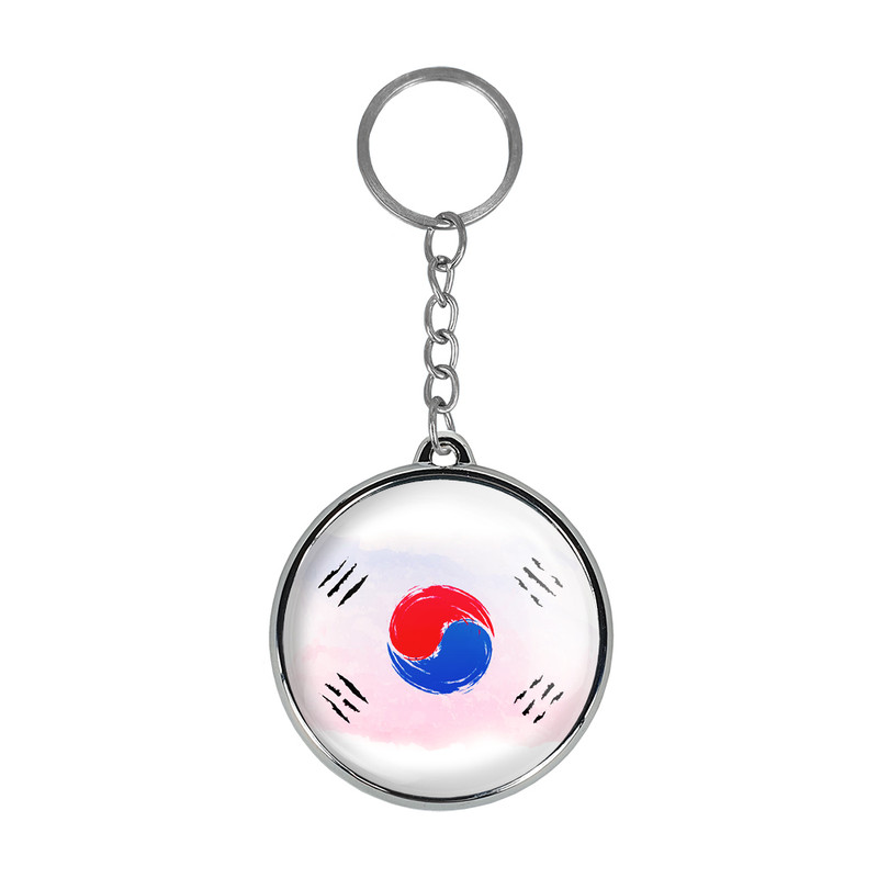 جاکلیدی خندالو طرح پرچم کره جنوبی مدل دوطرفه کد 2055020559