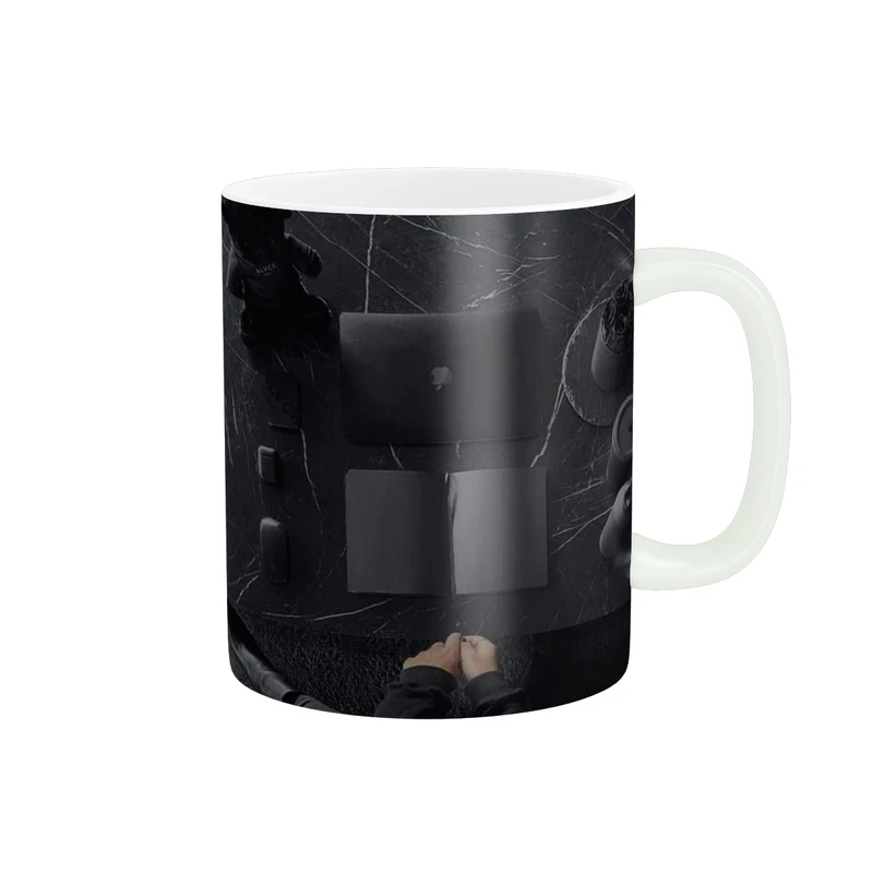 ماگ پاد آفرین طرح اتاق کار و ست مشکی کد 1408