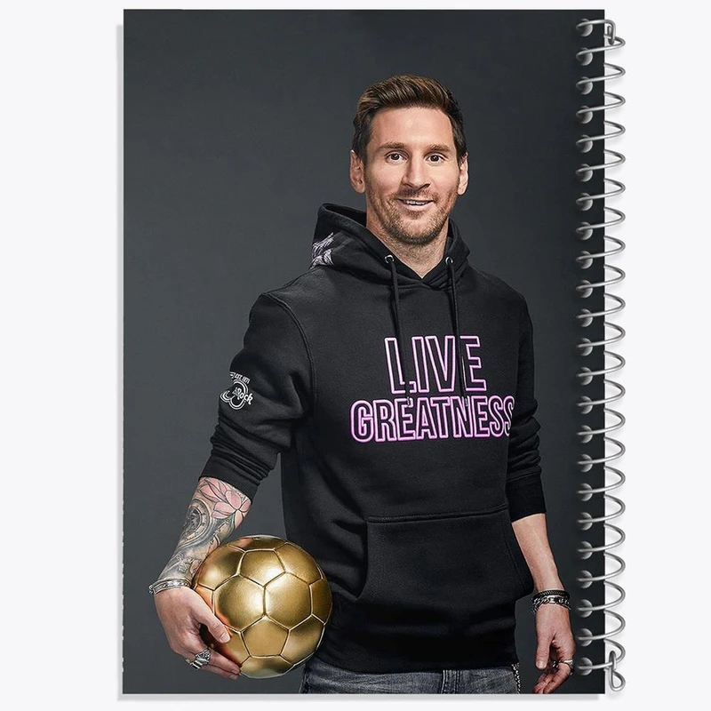 دفتر نت موسیقی 50 برگ خندالو مدل لیونل مسی کد 13963