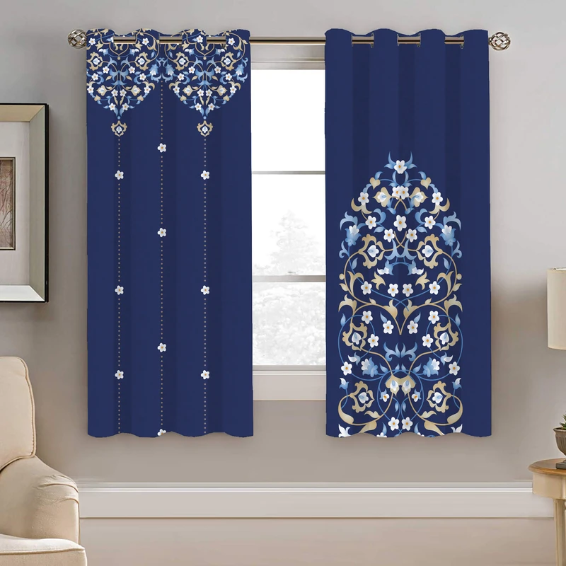 پرده نیروانا طرح سنتی مدل مخمل کد 9077 سایز 140×200 سانتی متر