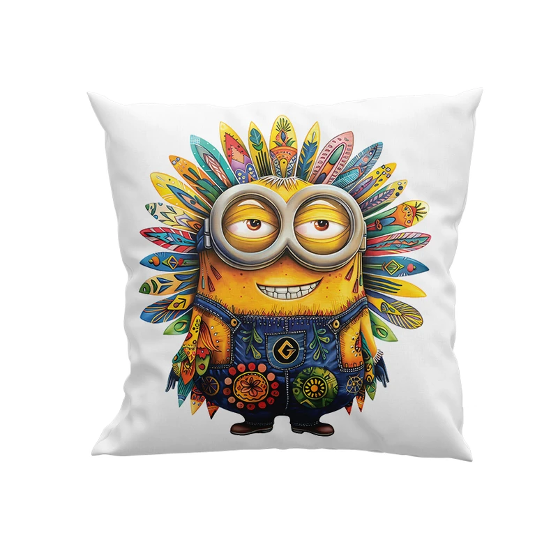 کوسن کودک پاد آفرین مدل مینیون با لباس رنگی کد DKK952