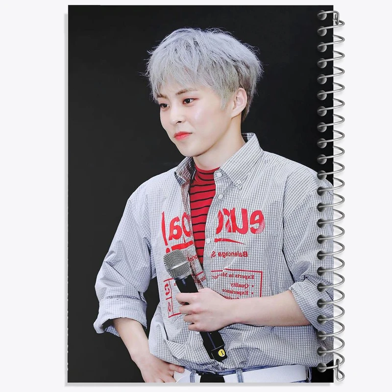 دفتر مشق 50 برگ خندالو مدل شیومین گروه اکسو EXO کد 13518