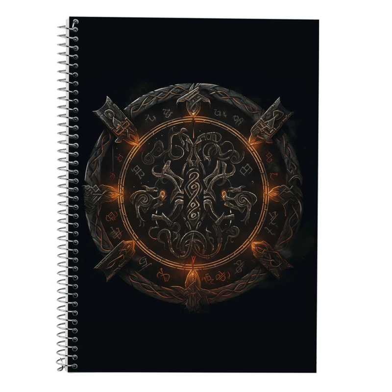 دفتر زبان 50 برگ مدوپد مدل دوخط طرح  ارباب حلقه ها The Lord of the Rings کد DF3138