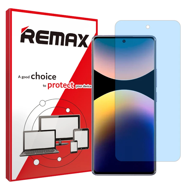 محافظ صفحه نمایش مات ضداشعه آبی ریمکس مدل Resistant مناسب برای گوشی موبایل شیائومی Redmi Note 14 Pro 4G