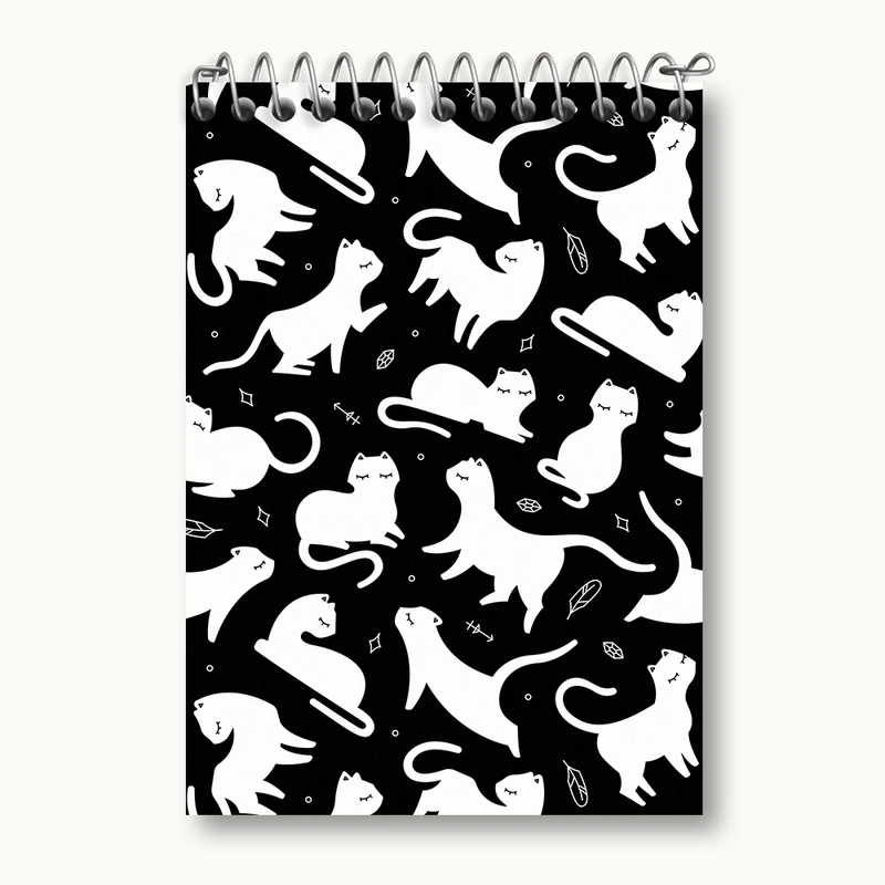 دفتر یادداشت 50 برگ خندالو مدل گربه (Cat) کد N356