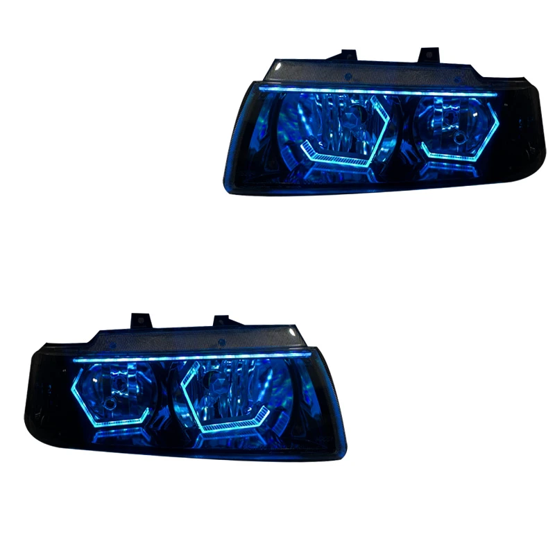 چراغ جلو خودرو گروه پژوهش صنعت مدرن مدل 3D-Hexa-Ice دو حالته مناسب برای سمند بسته دو عددی