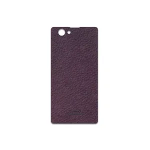 MAHOOT Purple-Leather Cover Sticker for Sony Xperia Z1 Compact