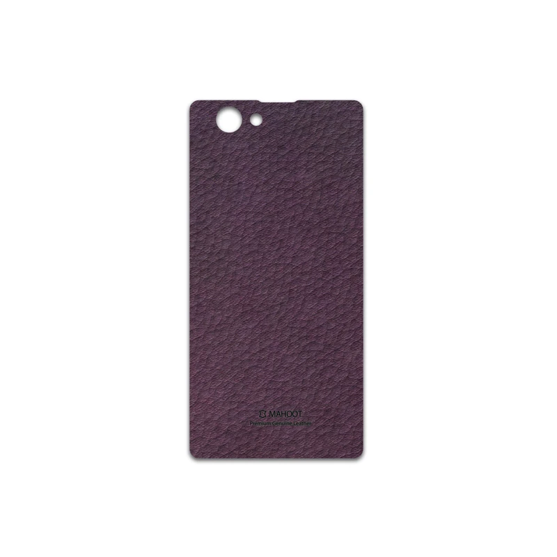 برچسب پوششی ماهوت مدل Purple-Leather مناسب برای گوشی موبایل سونی Xperia Z1 Compact