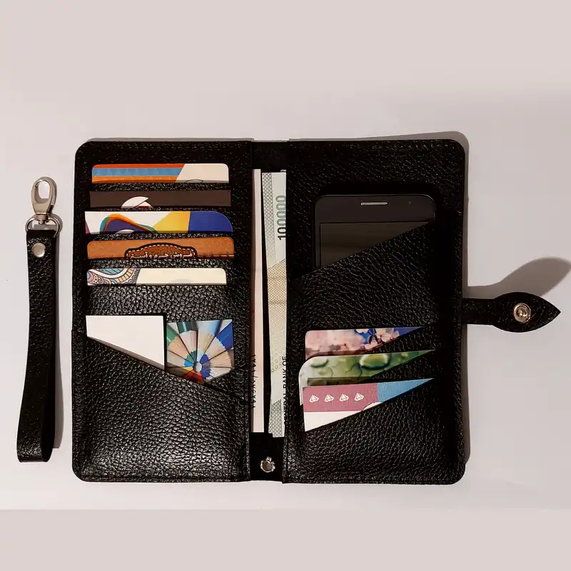 ست هدیه مردانه مدل چرم سامه مجموعه 3 عددی