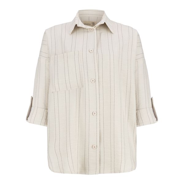 مانتو زنانه السانا مدل روبیتا کد 217479 رنگ سفید