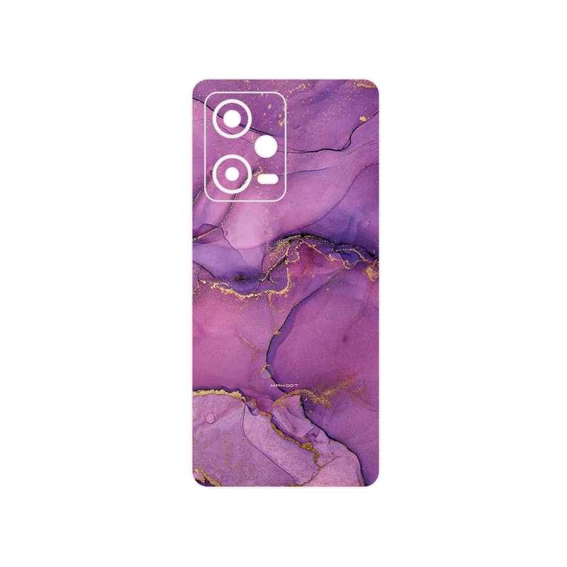 برچسب پوششی ماهوت مدل Purple Marble مناسب برای گوشی موبایل شیائومی Redmi Note 12 Pro