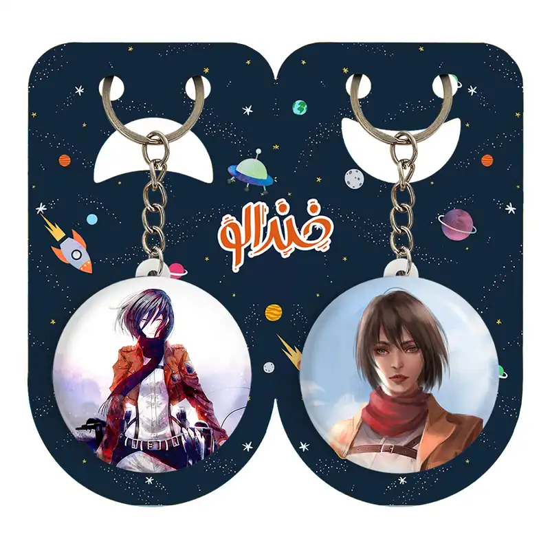 جاکلیدی خندالو مدل میکاسا اکرمن انیمه اتک آن تایتان کد 1854618549 مجموعه 2 عددی