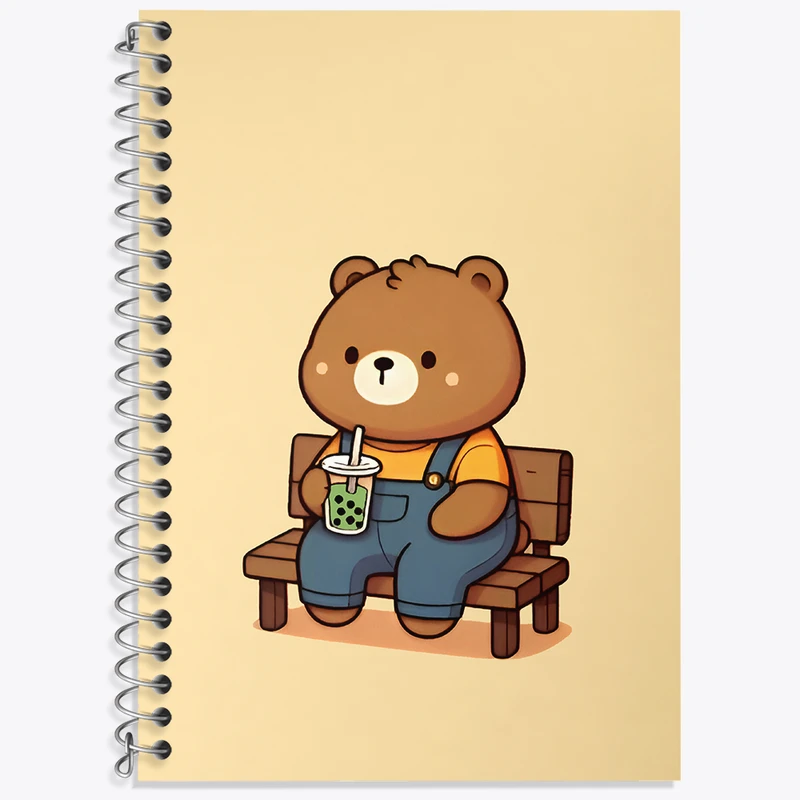 دفتر نت موسیقی 50 برگ خندالو طرح خرس بامزه کد N5593