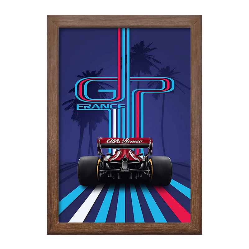 تابلو خندالو طرح ماشین مسابقه ای کد F4957