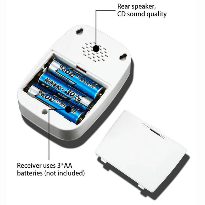زنگ بی سیم کاکازی مدل A10W مجموعه سه عددی