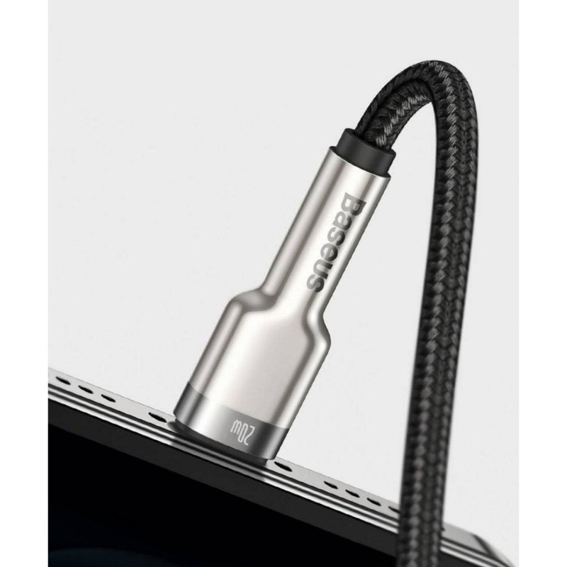 کابل تبدیل USB-C به لایتنینگ باسئوس مدل CATLJK 20W طول 2 متر