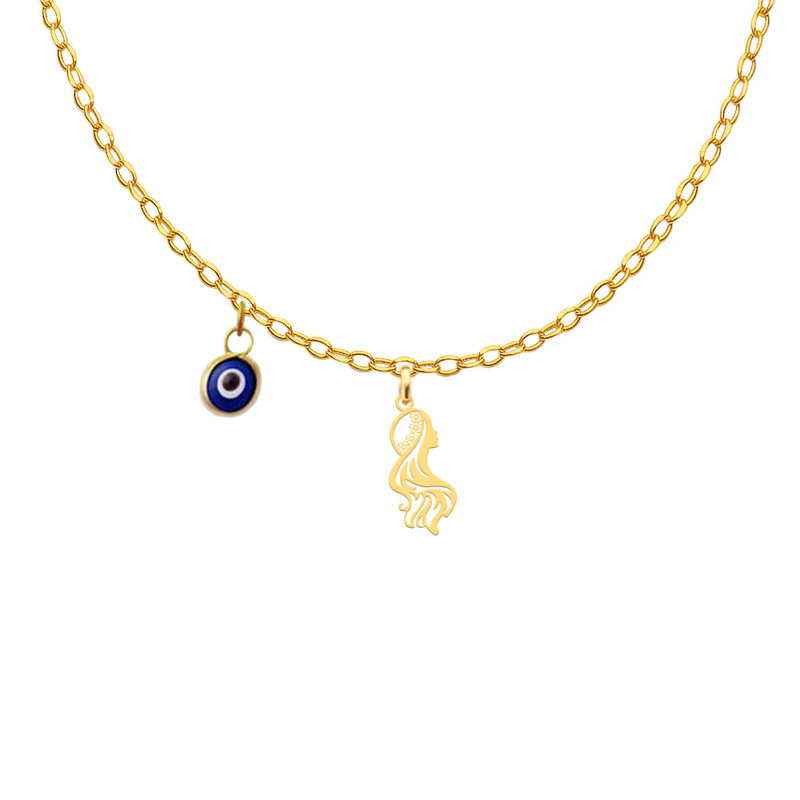 گردنبند طلا 18 عیار دخترانه کرابو طرح مادر مدل Kr11087 گردنبند طلا 18 عیار دخترانه کرابو طرح مادر مدل Kr11087