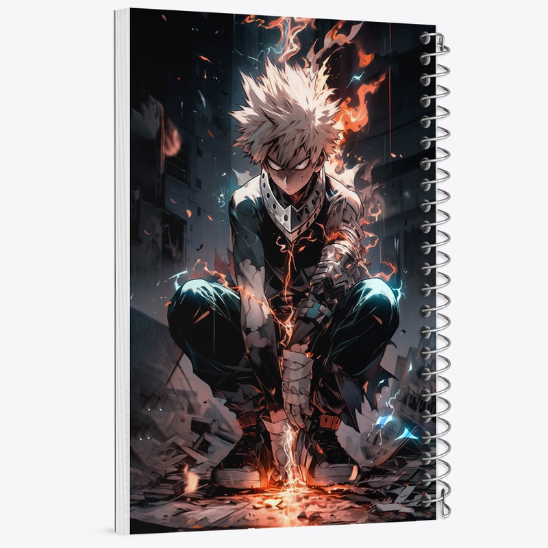 دفتر مشق 100 برگ خندالو طرح انیمه آکادمی قهرمان من کد F2838