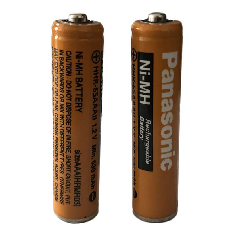  باتری نیم قلمی قابل شارژ تلفن بی سیم پاناسونیک مدل (Ni-MH/HHR-65AAAB(HRMR03 بسته دو عددی
