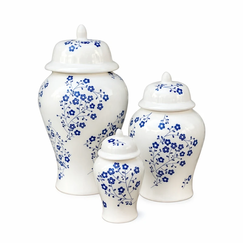 بانکه مدل جینجر جار گل ریز مجموعه 3 عددی