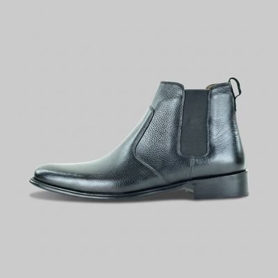 نیم بوت مردانه کرمانی مدل چرم فلوتر طبیعی دستدوز کد 670 کِشی