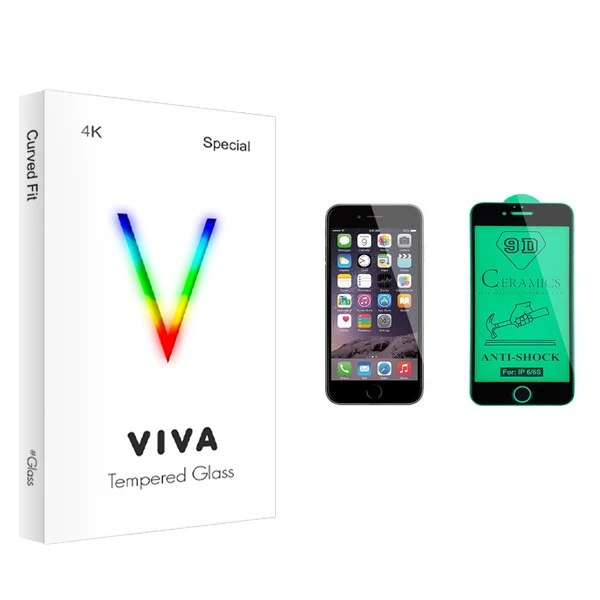 محافظ صفحه نمایش سرامیکی ویوا مدل 4K مناسب برای گوشی موبایل اپل iPhone 6