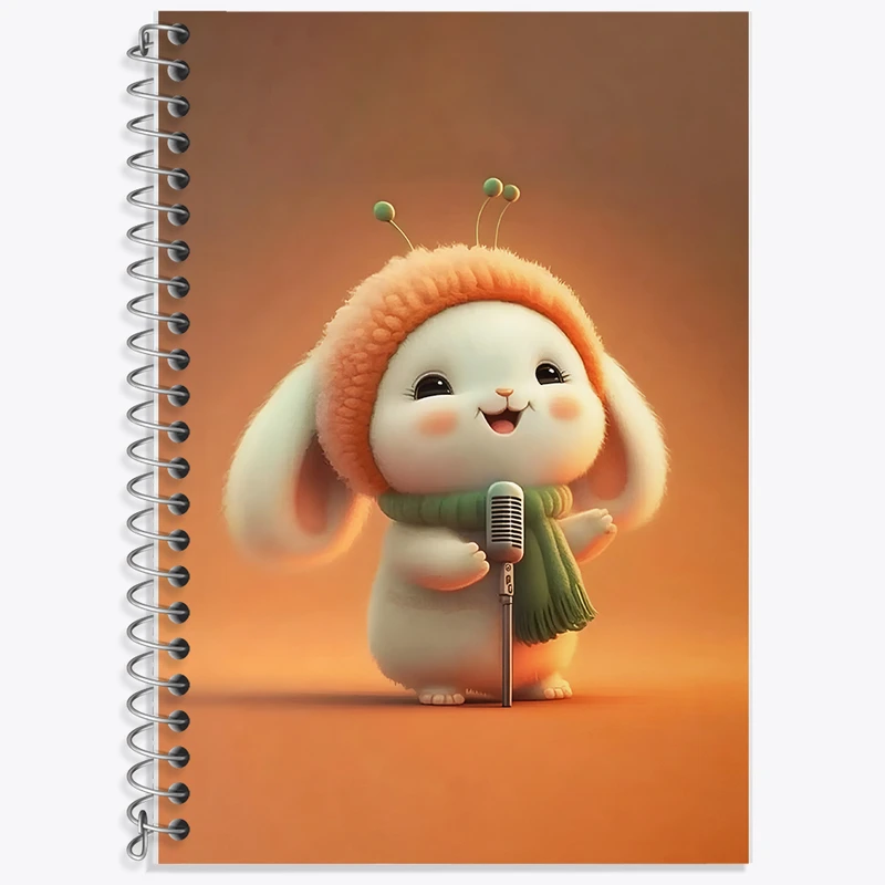 دفتر لغت 50 برگ خندالو طرح خرگوش کیوت کد F5674