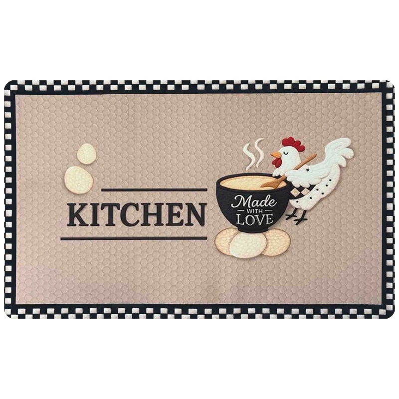 پادری مدل اسفنجی طرح ترک کد RS.157 سایز 70x50 سانتی‌متر مناسب برای فضای داخلی