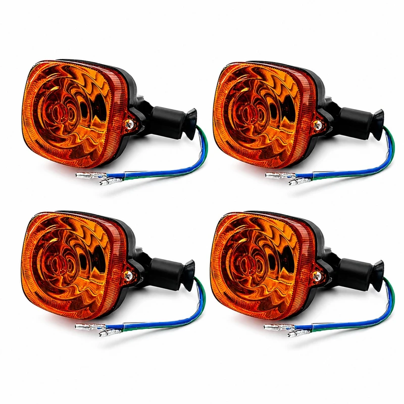 چراغ راهنما موتور سیکلت وارون مدل پایه دار طرح آمیکو کد B-49 مناسب برای هوندا بسته 4 عددی