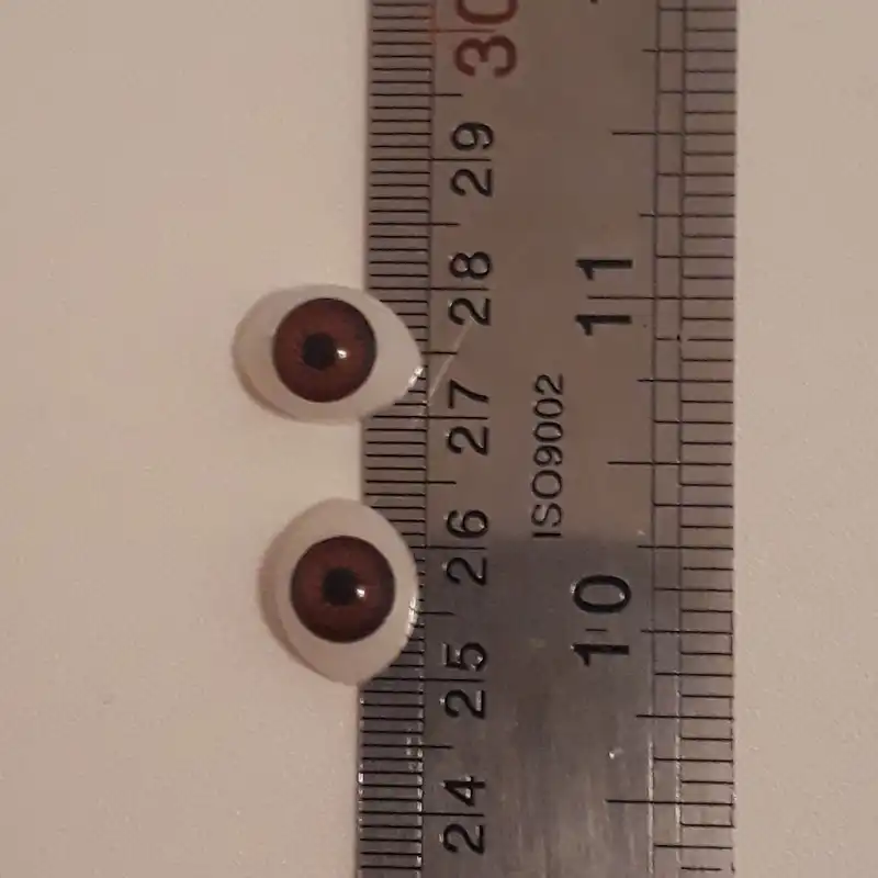 چشم عروسک طرح بیضی کد MEL-COL مجموعه 8 عددی